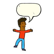 cartoon stressed man with speech bubble N35