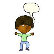 cartoon suspicious man with speech bubble N24