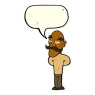cartoon old man with mustache speech bubble N18