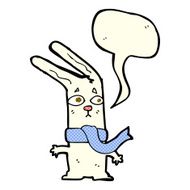 cartoon rabbit with speech bubble N45