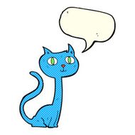 cartoon cat with speech bubble N20