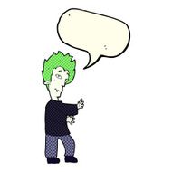 cartoon vampire with speech bubble N63