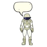 cartoon astronaut with speech bubble N59