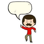cartoon dancing dad with speech bubble N5