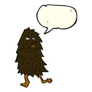 cartoon monster with speech bubble N24