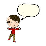 cartoon medical emergency with speech bubble N5