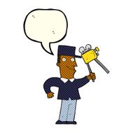 cartoon film maker with speech bubble N4
