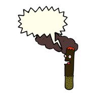 cartoon cigar with speech bubble N5