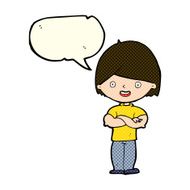 cartoon man with crossed arms speech bubble N15