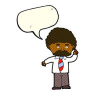 cartoon teacher with speech bubble N5