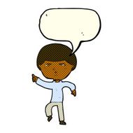 cartoon annoyed man with speech bubble N42