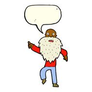 cartoon stressed old man with speech bubble N8