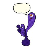 cartoon halloween ghost in bottle with speech bubble N10
