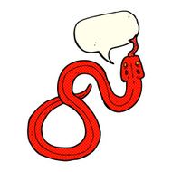 cartoon snake with speech bubble N33