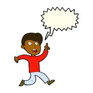 cartoon boy panicking with speech bubble N17