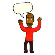cartoon angry dad with speech bubble N6