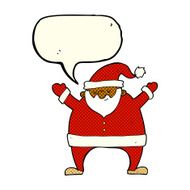 cartoon santa claus with speech bubble N107