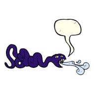 cartoon snake with speech bubble N34