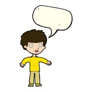 cartoon happy man with speech bubble N245