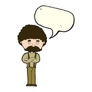 cartoon old man with speech bubble N11