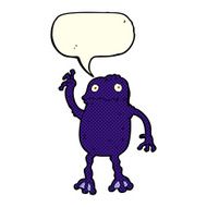 cartoon poisonous frog with speech bubble N11