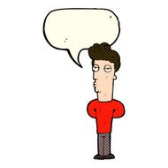 cartoon bored man with speech bubble N24