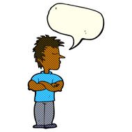 cartoon man refusing to listen with speech bubble N4