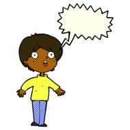 cartoon surprised man with speech bubble N73