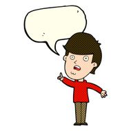 cartoon man asking question with speech bubble N27