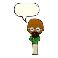 cartoon annoyed old man with speech bubble N38