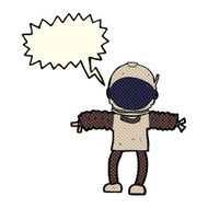 cartoon astronaut with speech bubble N67
