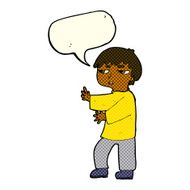 cartoon man gesturing with speech bubble N16