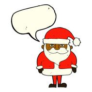 cartoon santa claus with speech bubble N109