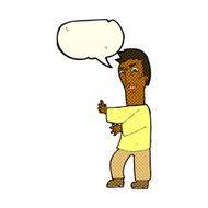 cartoon angry man with speech bubble N48