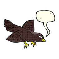 cartoon bird with speech bubble N171