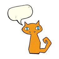 cartoon cat with speech bubble N21