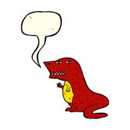 cartoon dinosaur with speech bubble N22