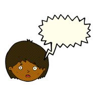 cartoon unhappy boy with speech bubble N33