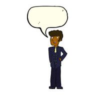 cartoon upperclass man with speech bubble N6