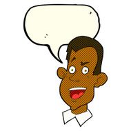 cartoon male face with speech bubble N12