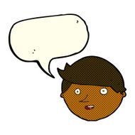 cartoon happy face with speech bubble N27