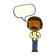 cartoon man with mustache speech bubble N49