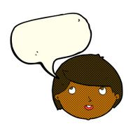 cartoon happy face with speech bubble N28