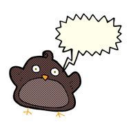 cartoon bird with speech bubble N173