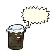 cartoon glass of stout beer with speech bubble N2