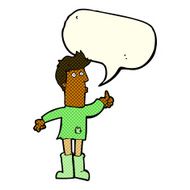 cartoon poor man with speech bubble N6