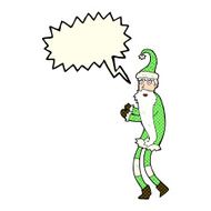 cartoon santa claus with speech bubble N113