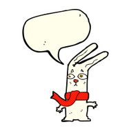 cartoon rabbit with speech bubble N51