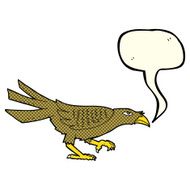 cartoon bird with speech bubble N175