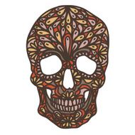 Vector illustration with Hand Drawn Skull N5